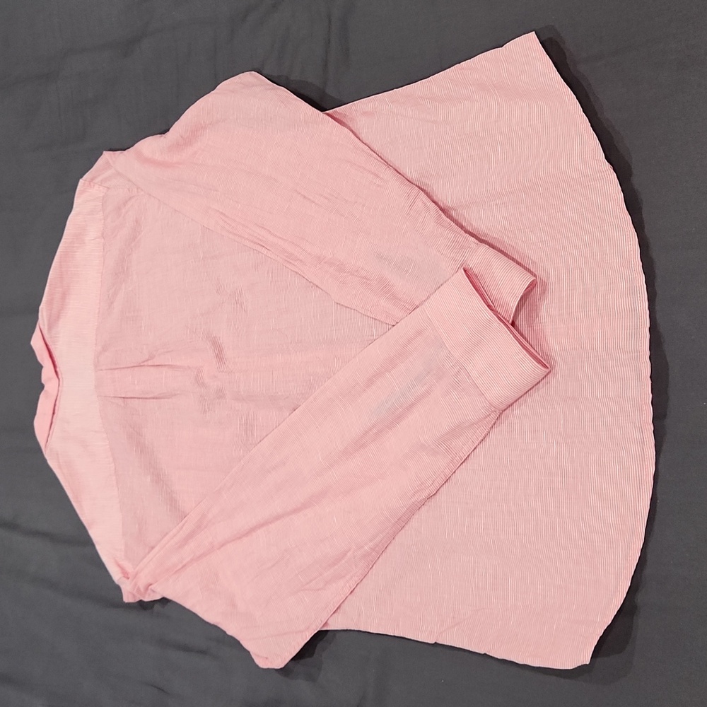 Original Penguin Pink LS Button-Up (Linen) - 2XL - Like New